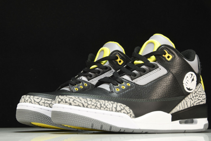 Air Jordan 3 Oregon Ducks Pit Crew Away PE H011-MNJDLS-594-282240