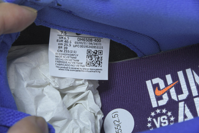 Nike Dunk Low UNDEFEATED Dunk vs. AF1 DH6508-400