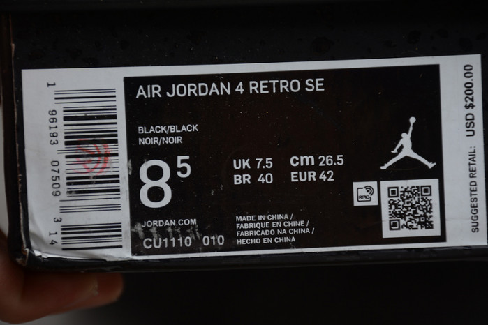 ☆☆☆   AIR JORDAN 4 RETRO BLACK CAT (2020)  CU1110-010