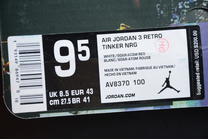 Air Jordan 3 Retro Seoul AV8370-100