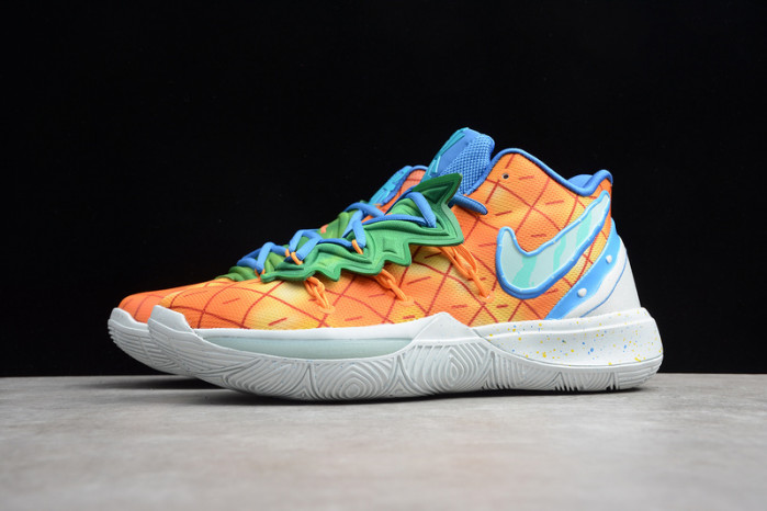 KYRIE 5 SPONGEBOB PINEAPPLE HOUSE ORANGE/GREEN-BLUE 004